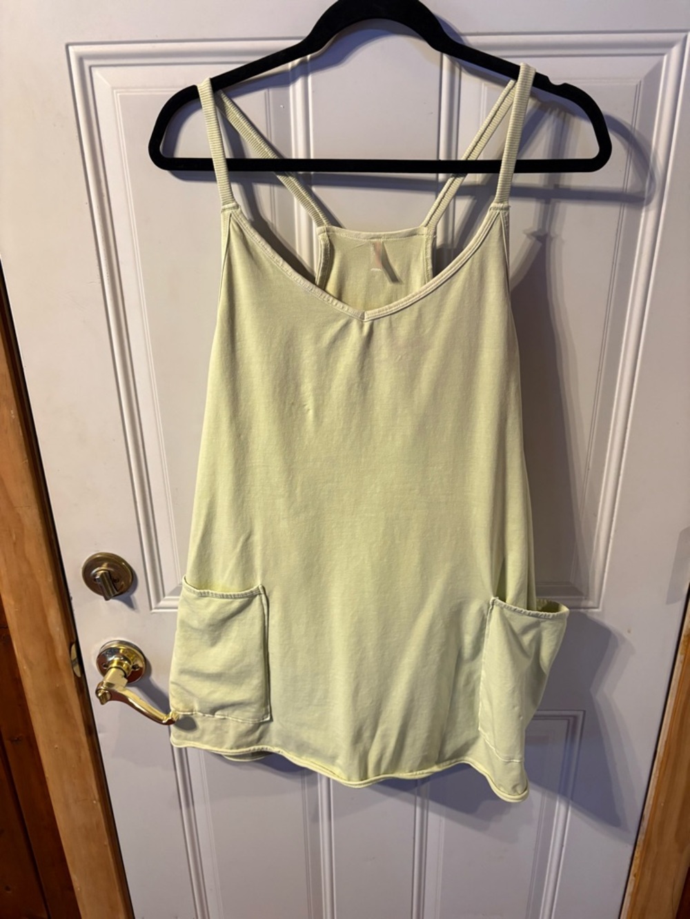 a new day One Piece Short Jumper Stretchy Pockets Lime Color L/XL